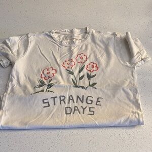 imogene + willie Strange Days Floral Tee - White